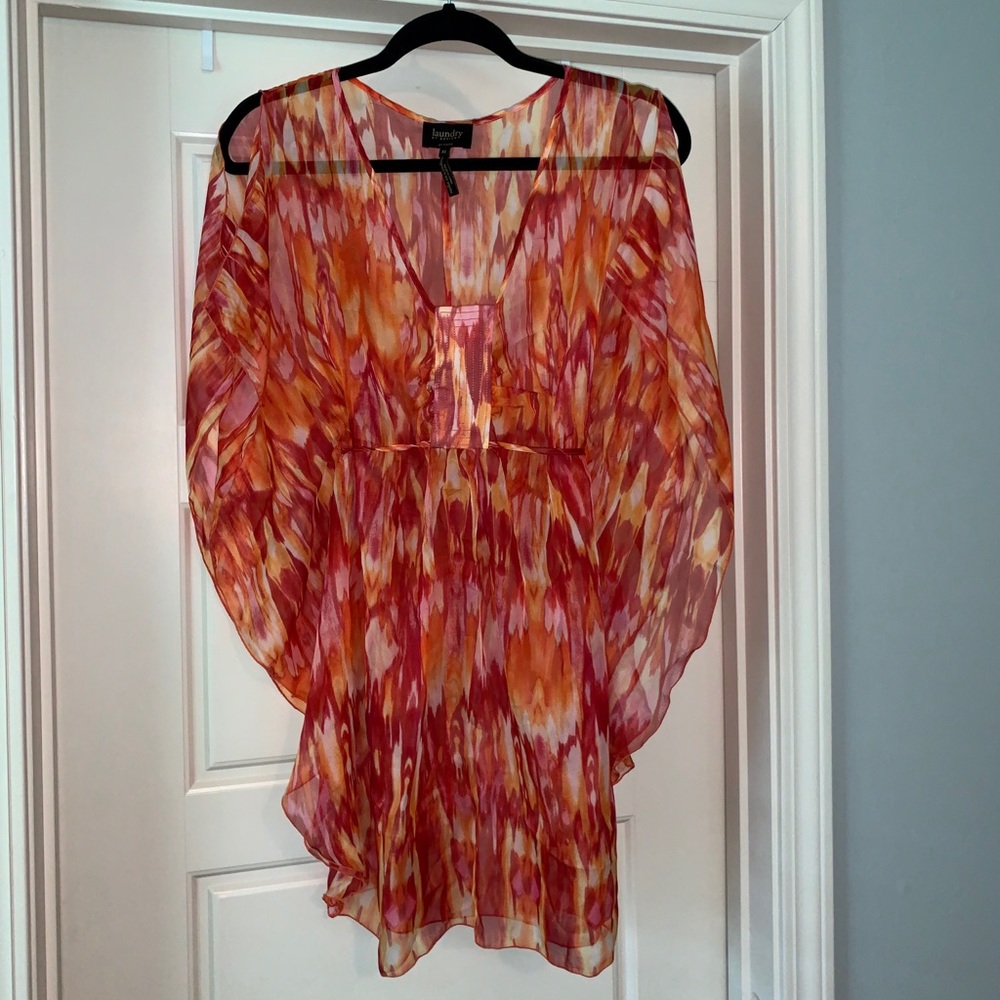Red Bathing suit cover up size XS